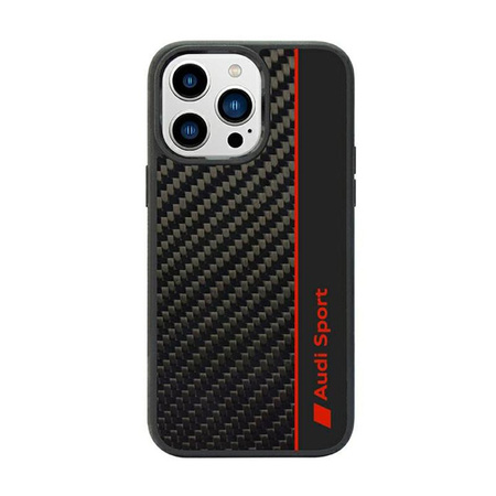 Audi Carbon Fiber Stripe - Coque iPhone 14 Pro (Noir)