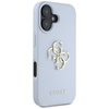 Guess szemcsés Big 4G Logo Small Classic Logo - tok iPhone 16-hoz (kék)
