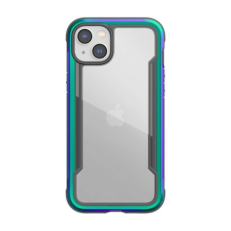 X-Doria Raptic Shield - Aluminum Case for iPhone 14 Plus (Drop-Tested 3m) (Iridescent)