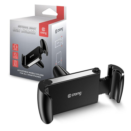 Crong Universal Smart Car Holder – Universelle Autohalterung für Handys von 4" bis 6,5" (schwarz)
