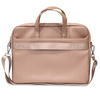 Počítačová taška Guess Saffiano Triangle Logo - 16" taška na notebook (růžová)