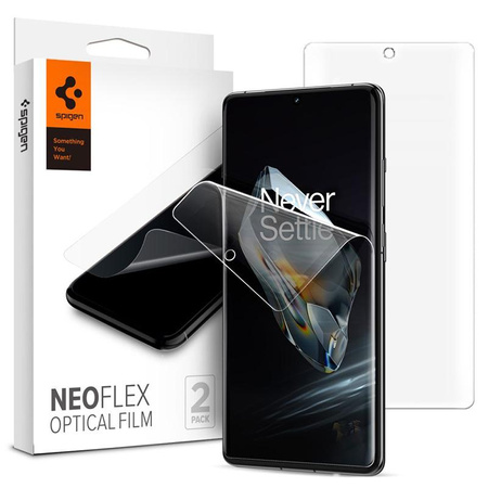 Spigen Neo Flex 2-Pack - Film protecteur 2 pièces. pour OnePlus 12 (Transparent)