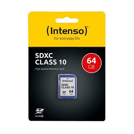Intenso SDXC - Memóriakártya 64 GB Class 10 10/25 MB/s