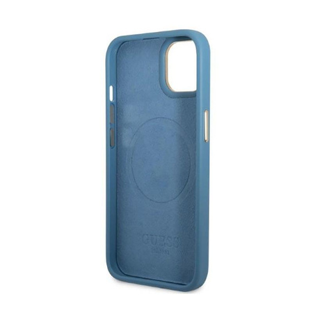 Guess 4G Logo Plate MagSafe - iPhone 13 Case (bleu)