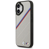 BMW M Tricolor Metal Logo MagSafe - iPhone 17 Hülle (Grau)