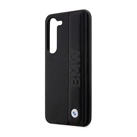 BMW Leather Textured & Stripe - Samsung Galaxy S23 Case (black)