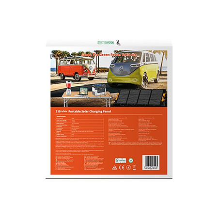 Wonder Ws210 - 210W solární panel / solární nabíječka s výstupem MC4 (černá)