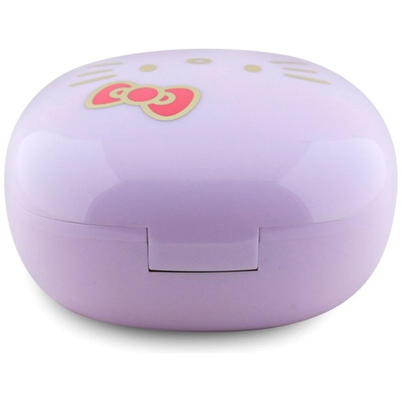 Hello Kitty O Glossy Finish - TWS headphones + charging case (purple)