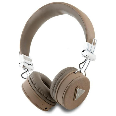 Guess Grained Classic Round Shape - ENC Bluetooth drahtloser In-Ear-Kopfhörer (braun)