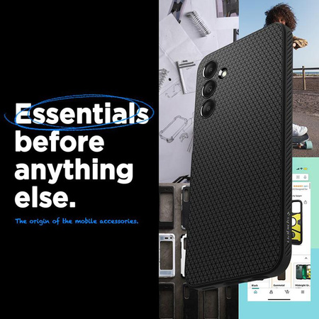 Spigen Liquid Air - tok Samsung Galaxy A15 4G/5G (matt fekete)