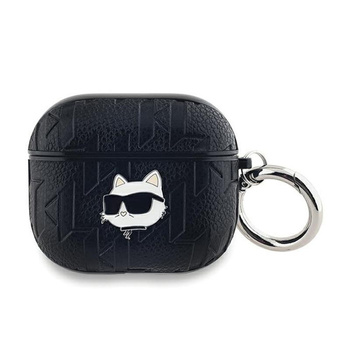 Karl Lagerfeld Monogram Choupette Head - pouzdro AirPods 3 (černé)