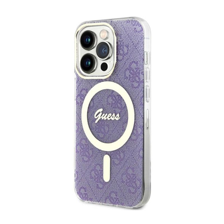 Guess 4G MagSafe - Étui pour iPhone 14 Pro (violet)