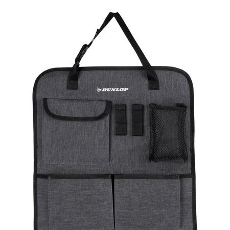Dunlop - Auto-Rücksitz-Organizer 65x41 cm (Grau)