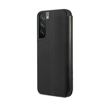 BMW Booktype M Collection Triangles - pouzdro pro Samsung Galaxy S22+ (černé)