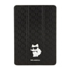 Karl Lagerfeld Folio Magnet Allover Saffiano Monogram NFT Choupette - iPad 10.2" Hülle (2021-2019) (Schwarz)