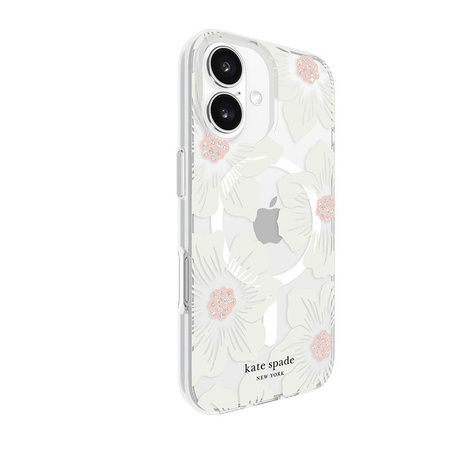 Étui protecteur MagSafe de Kate Spade New York pour iPhone 16 (Hollyhock Floral)