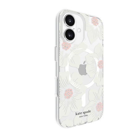 Kate Spade New York védő MagSafe - iPhone 16 tok (Hollyhock Floral)