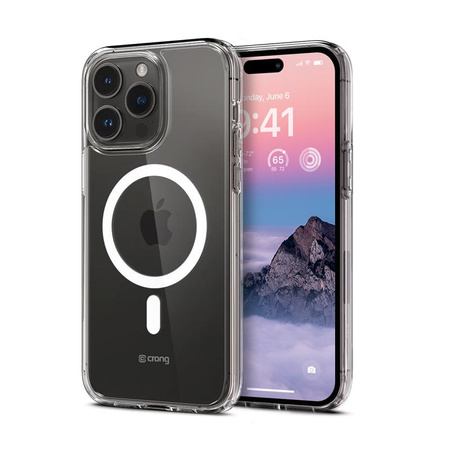 Průhledný kryt Crong MAG - kryt MagSafe pro iPhone 14 Pro Max (průhledný)