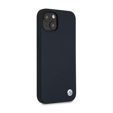 Silikonové pouzdro BMW Signature Logo pro iPhone 13 mini (tmavě modré)