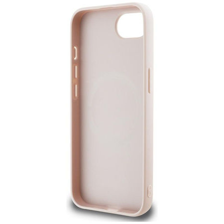 Guess 4G Script Logo MagSafe - Tasche für iPhone 16e (rosa)