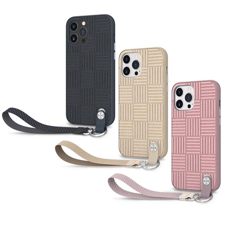 Moshi Altra - Étui avec lanière détachable iPhone 13 Pro Max (anti-bactérien NanoShield™) (Rose)