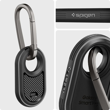 Spigen Rugged Armor - Gehäuse für Samsung Galaxy SmartTag 2 (Schwarz)