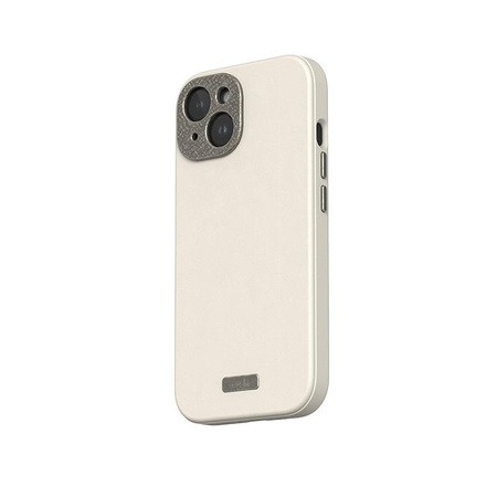 Moshi Napa MagSafe - kožené pouzdro na iPhone 15 (Eggnog White)