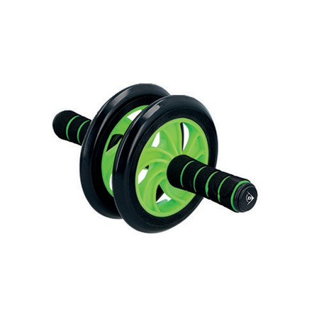 Dunlop - Two-wheeled roller for training abdominal muscles (green)