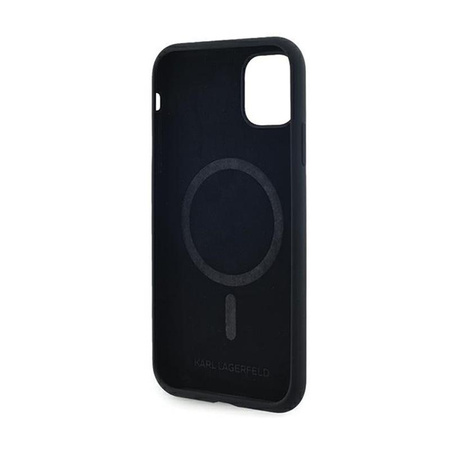 Karl Lagerfeld Silicone Karl & Choupette MagSafe - Hülle für iPhone 11 (schwarz)
