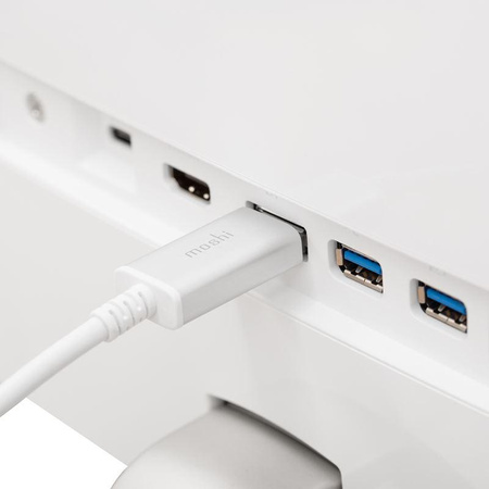 Moshi USB-C to DisplayPort Cable - Aluminiowa przejściówka z USB-C do DisplayPort 5K/60fps (srebrny)