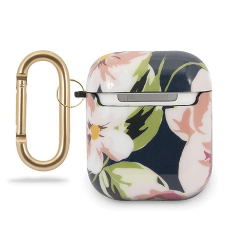 Guess Flower Collection N3 - Etui Airpods (Blue)