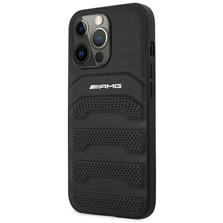 AMG Debossed Lines - Hülle für iPhone 14 Pro Max (Schwarz)