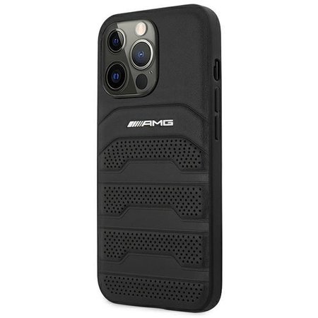 AMG Debossed Lines - Etui iPhone 14 Pro Max (czarny)