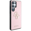 Guess Grained Big 4G Logo Small Classic Logo - étui pour Samsung Galaxy S25 Ultra (rose)