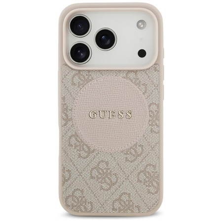 Guess 4G Circle Classic Logo MagSafe - Hülle iPhone 17 Pro (rosa)
