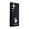 Karl Lagerfeld Silicone Choupette Metal Pin - Case Samsung Galaxy S24 Ultra (czarny)