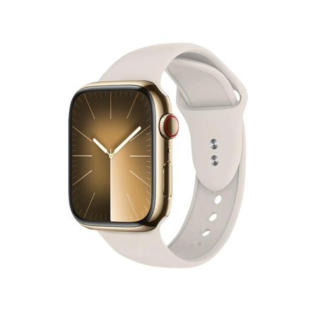 Crong Liquid - Řemínek pro Apple Watch 38/40/41/42 mm (kamenná béžová)