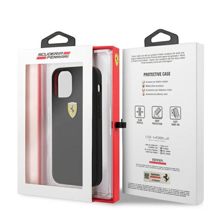 Ferrari On Track Silicone - Coque pour iPhone 12 mini (noir)