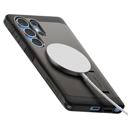 Spigen Tough Armor MagSafe - Etui pour Samsung Galaxy S25 Ultra (Gunmetal)
