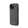 Guess 4G fém arany logó - iPhone 15 tok (szürke)