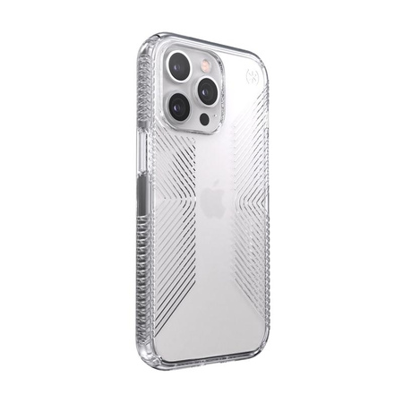 Speck Presidio Perfect-Clear with Grips - Coque pour iPhone 13 Pro avec revêtement MICROBAN (transparent)