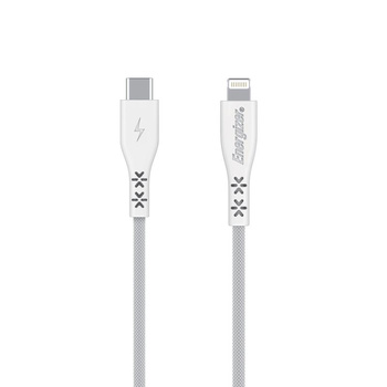 Energizer HardCase - USB-C Lightning csatlakozó kábel MFi tanúsítvánnyal 1,2m (fehér) élettartam garancia