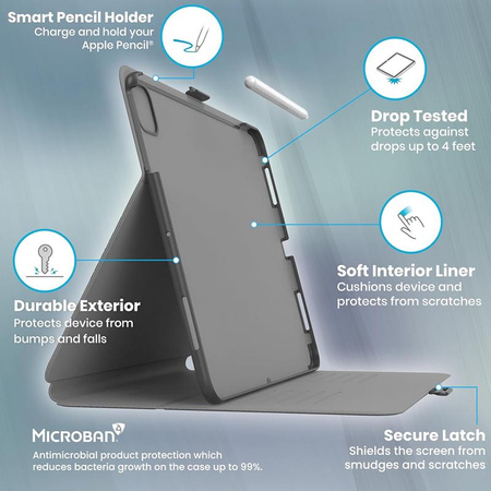 Pouzdro Speck Balance Folio – iPad Air 13” M3 (2025) / M2 (2024) (černé)