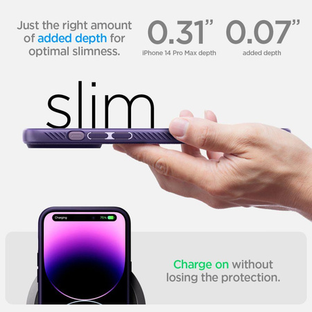 Spigen Liquid Air - Hülle für iPhone 14 (lila)