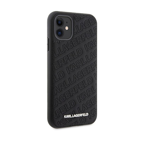 Karl Lagerfeld Quilted K Pattern - Coque pour iPhone 11 (noir)