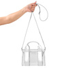 Case-Mate Micro Tote Bag - Wasserdichte Umhängetasche (Silberchrom/Klar)