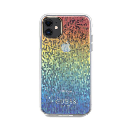 Guess IML Faceted Mirror Disco Iridescent - iPhone 11 tok (Irizáló)