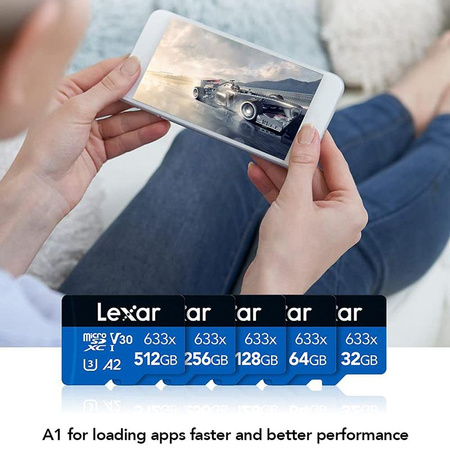 Lexar - Karta pamięci microSDXC 4K UHD pojemność 64 GB