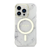 Guess Marble MagSafe - iPhone 14 Pro Case (White)