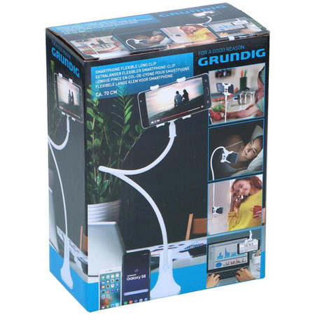 Grundig - Smartphone-Halter mit flexiblem Arm und Tischklemme